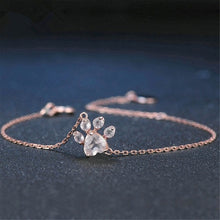 Load image into Gallery viewer, Rose Gold Puppy Paw Necklace - Tf Smart Shop